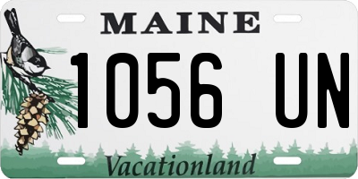 ME license plate 1056UN