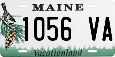 ME license plate 1056VA
