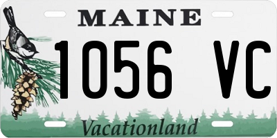 ME license plate 1056VC