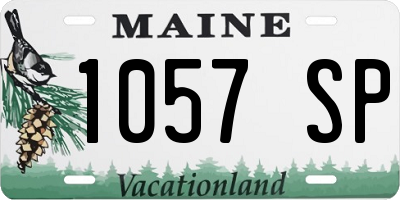 ME license plate 1057SP