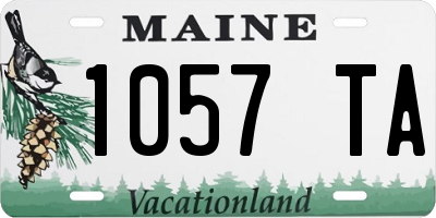 ME license plate 1057TA