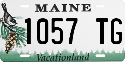 ME license plate 1057TG