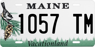 ME license plate 1057TM
