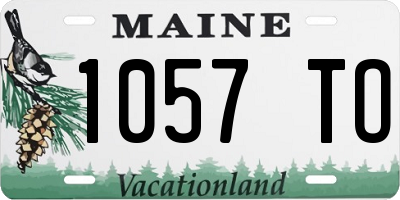 ME license plate 1057TO