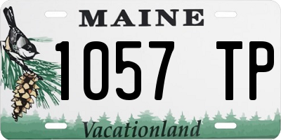 ME license plate 1057TP