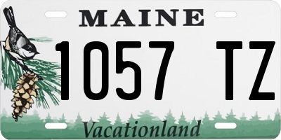 ME license plate 1057TZ