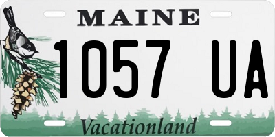 ME license plate 1057UA