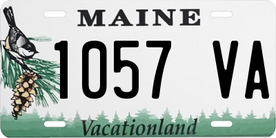 ME license plate 1057VA