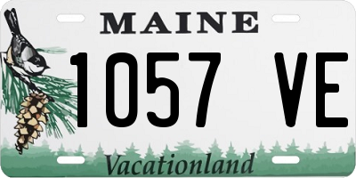 ME license plate 1057VE