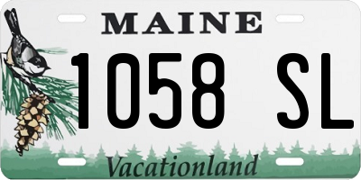 ME license plate 1058SL