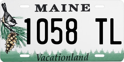 ME license plate 1058TL