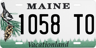 ME license plate 1058TO