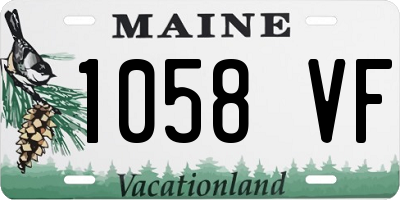 ME license plate 1058VF