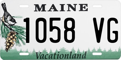 ME license plate 1058VG