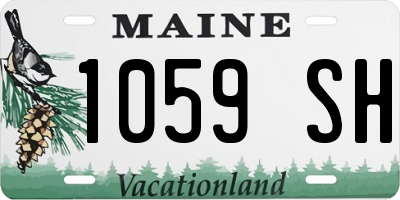 ME license plate 1059SH