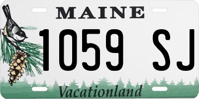 ME license plate 1059SJ