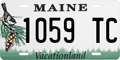 ME license plate 1059TC