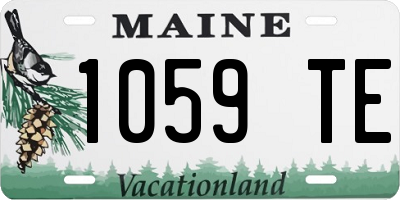 ME license plate 1059TE