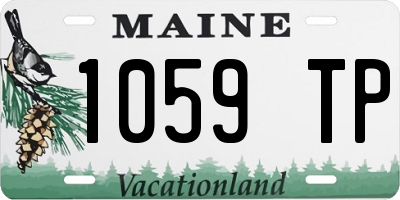 ME license plate 1059TP