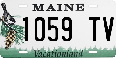 ME license plate 1059TV