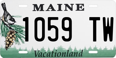 ME license plate 1059TW