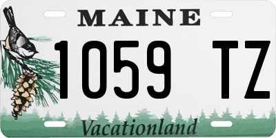 ME license plate 1059TZ