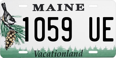 ME license plate 1059UE