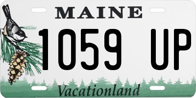 ME license plate 1059UP