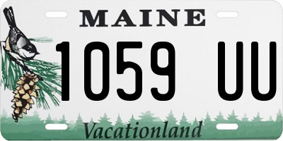 ME license plate 1059UU