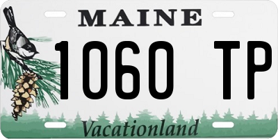 ME license plate 1060TP
