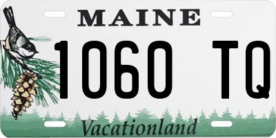 ME license plate 1060TQ