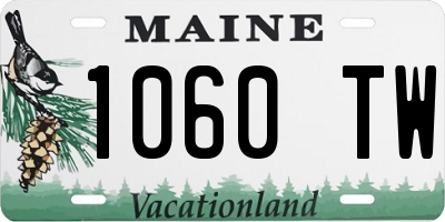 ME license plate 1060TW
