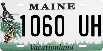 ME license plate 1060UH