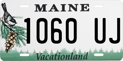 ME license plate 1060UJ
