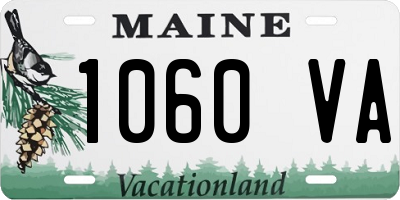 ME license plate 1060VA
