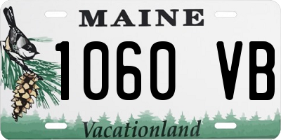ME license plate 1060VB