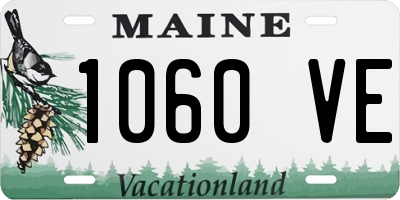 ME license plate 1060VE