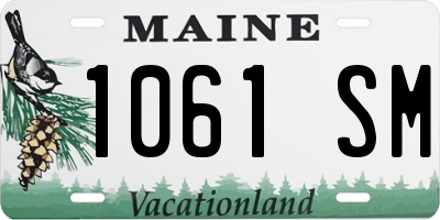 ME license plate 1061SM