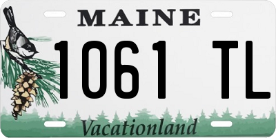 ME license plate 1061TL