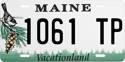 ME license plate 1061TP