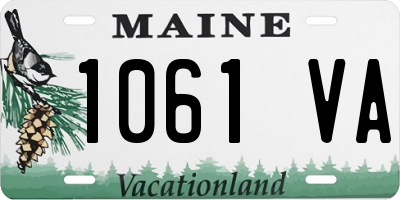 ME license plate 1061VA