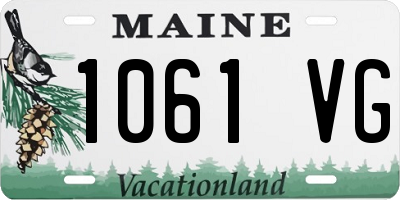 ME license plate 1061VG