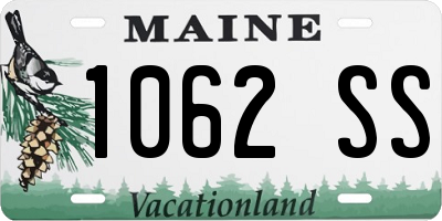 ME license plate 1062SS
