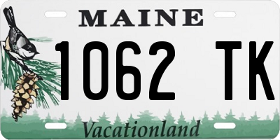 ME license plate 1062TK