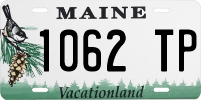 ME license plate 1062TP