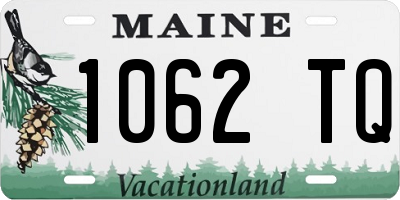 ME license plate 1062TQ