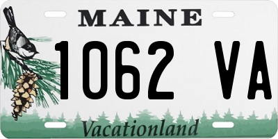 ME license plate 1062VA