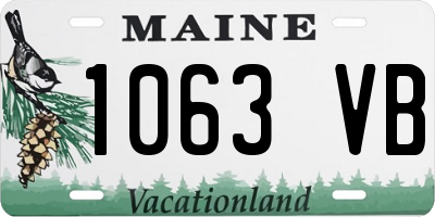 ME license plate 1063VB