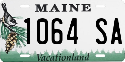 ME license plate 1064SA