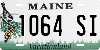 ME license plate 1064SI